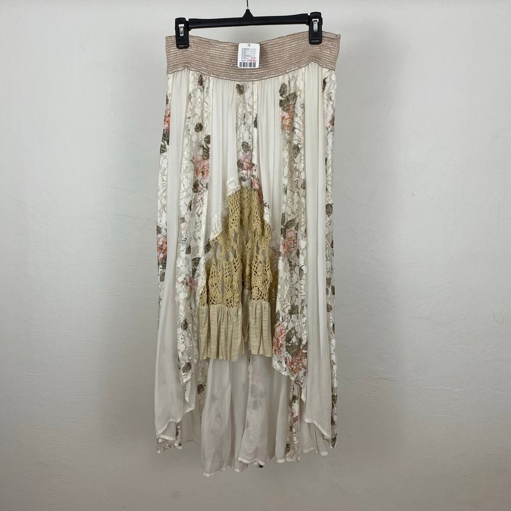 NWT FP New Romantics - Free People Floral Godet Duster - Alabaster - Medium